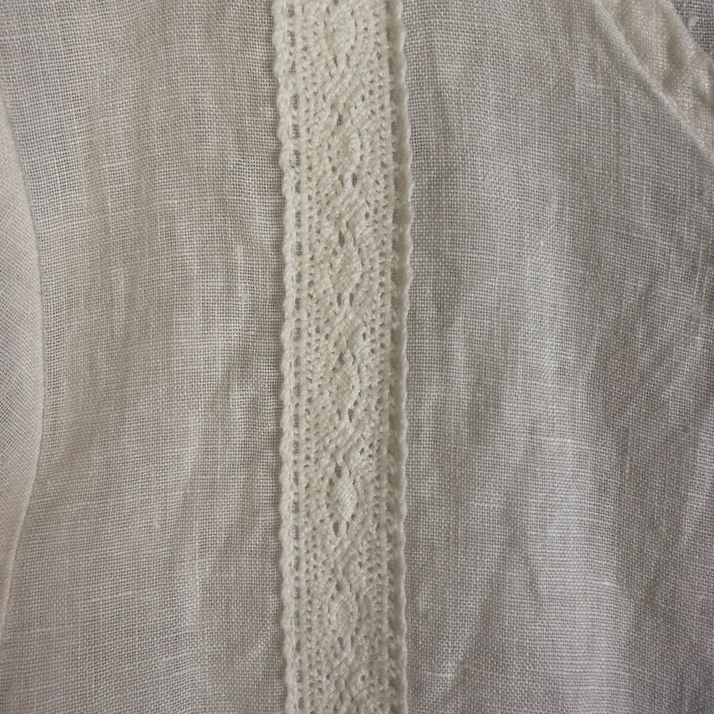 Women’s Laura Bianca Italian linen short sleeve top size L - Picture 2 of 13